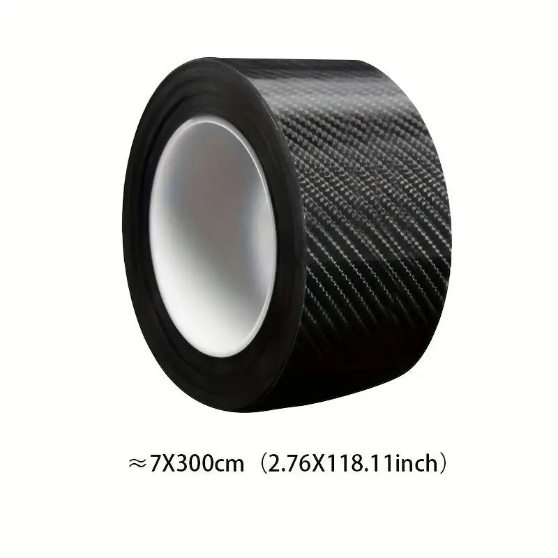 5D Carbon Fiber Reflective Automotive Tape: High-Gloss, Scratch-Resistant, Self-Adhesive Safety Protection for Car Door Sills