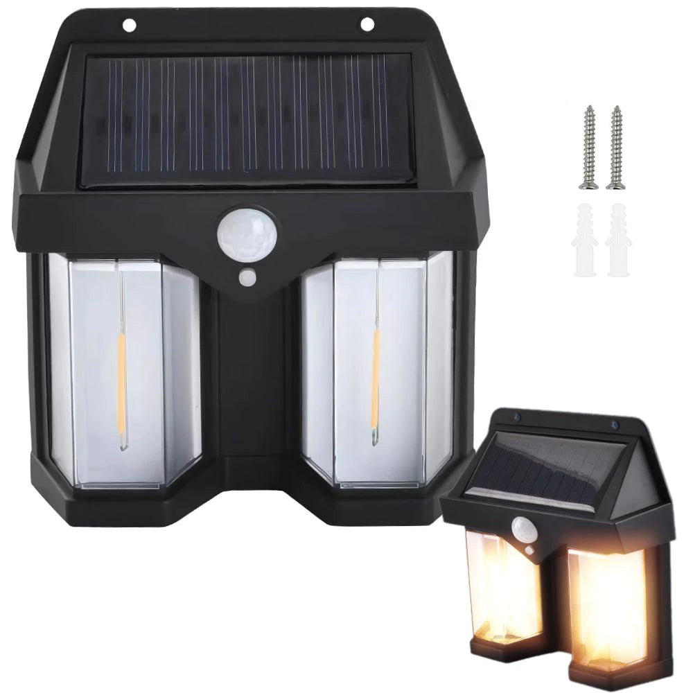 Solar lamp with twilight motion sensor 3 modes