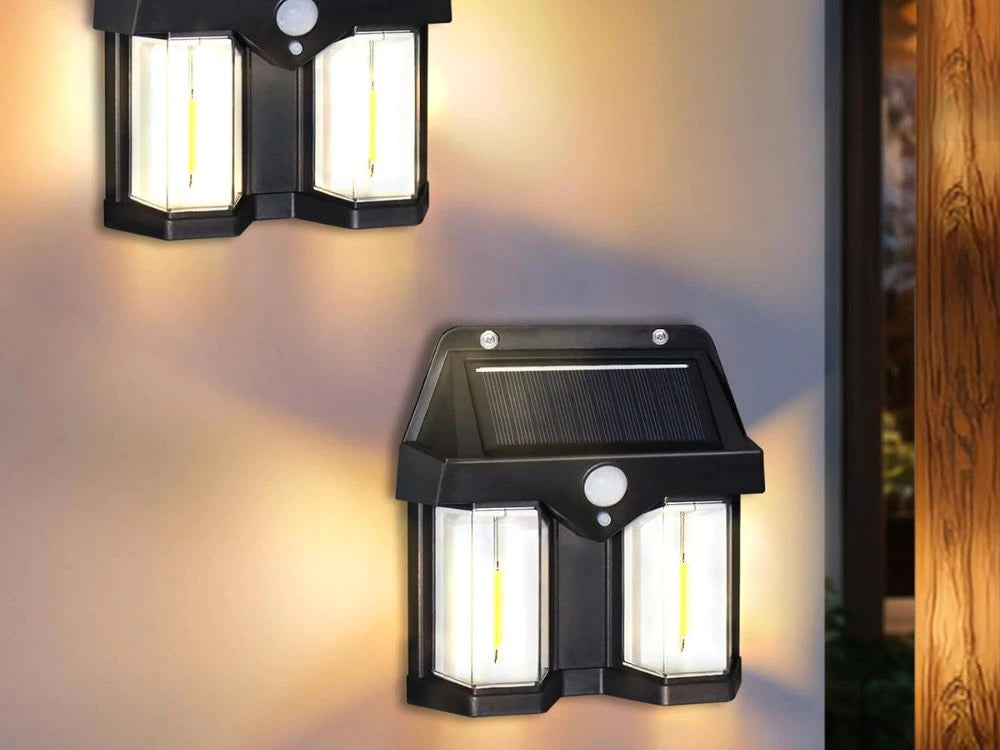 Solar lamp with twilight motion sensor 3 modes