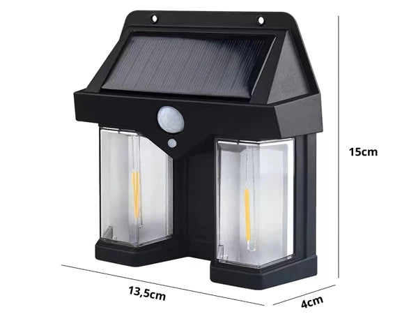 Solar lamp with twilight motion sensor 3 modes