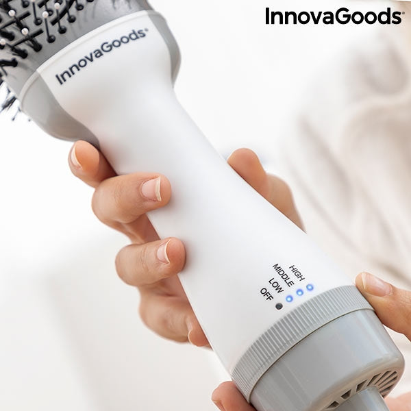 IONIC DRYER AND VOLUMISING BRUSH VOLUMIO INNOVAGOODS 1000W WHITE/GREY Shop kitchen home