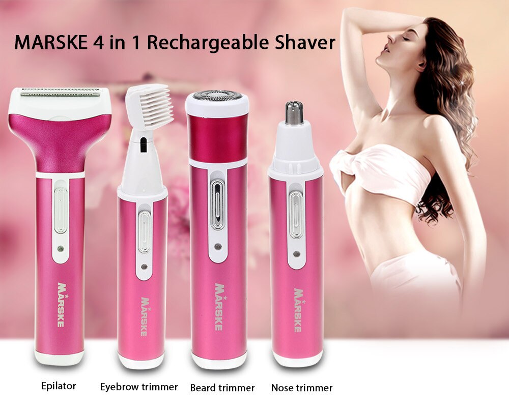 4 In 1 Rechargeable USB Epilator Hair Removal Nose Beard Shop kitchen home