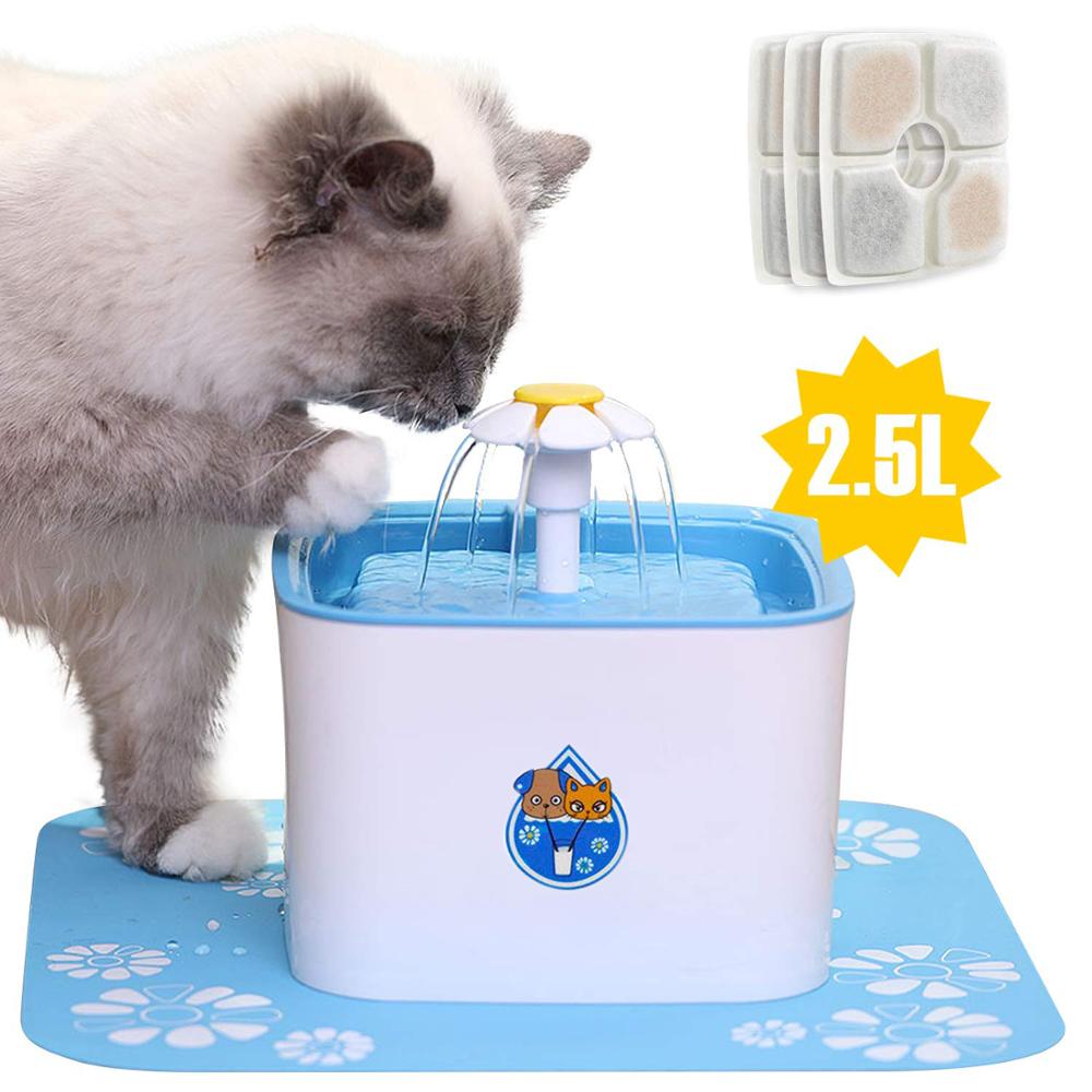 Automatic Cat Fountain Water Drinking Feeder 2.5L Auto Pet Dog Water Fountain Shop kitchen home
