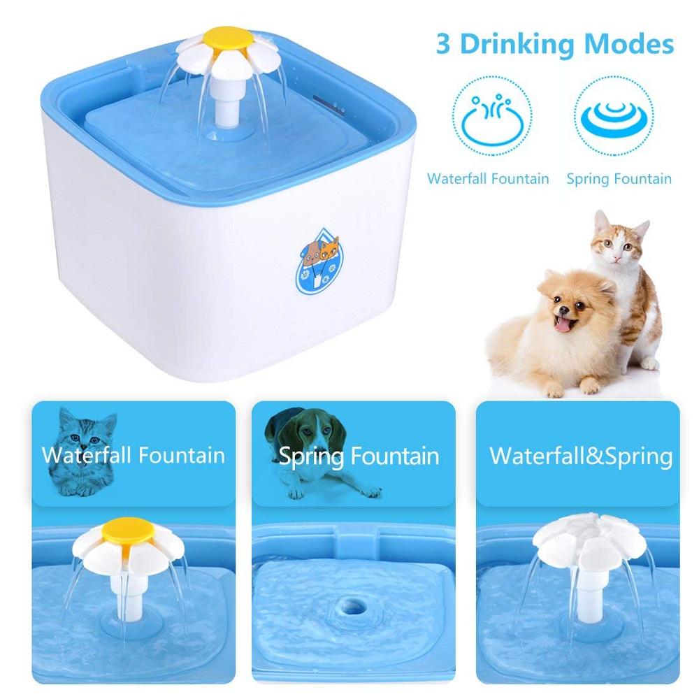 Automatic Cat Fountain Water Drinking Feeder 2.5L Auto Pet Dog Water Fountain Shop kitchen home