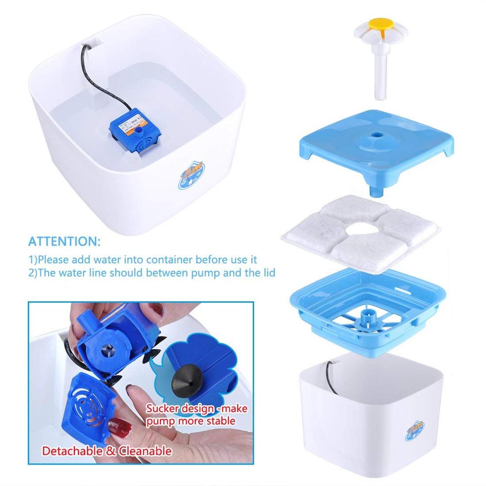 Automatic Cat Fountain Water Drinking Feeder 2.5L Auto Pet Dog Water Fountain Shop kitchen home