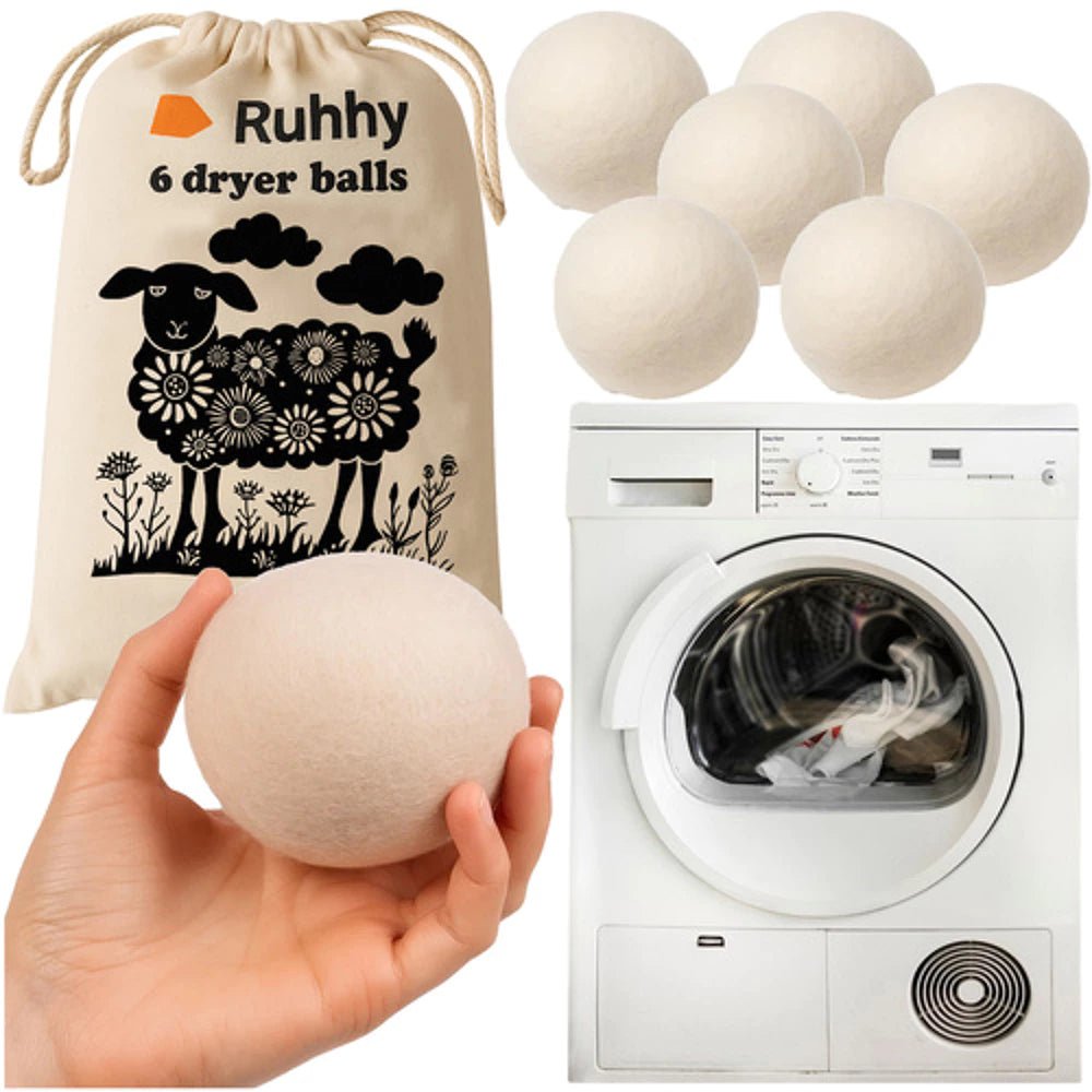 Wool dryer balls 6 pcs