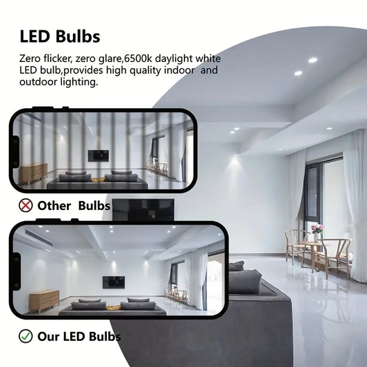 6pcs GU10 LED Bulbs, 6W (50W Halogen Equivalent), 220-240V