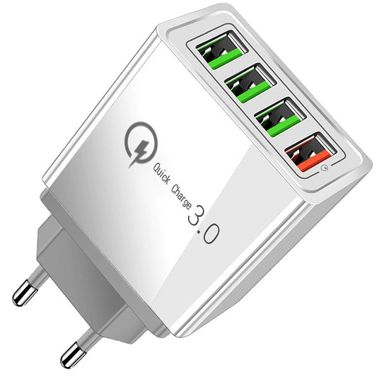 4xusb quick charge 3.0 wall charger