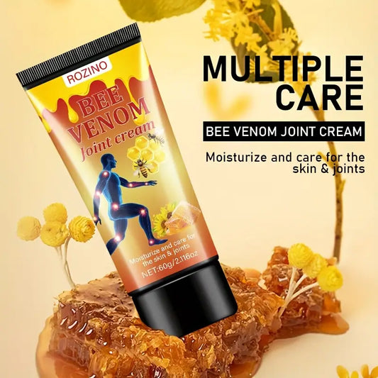 Rozino Bee Venom Joint Cream Stick - 60g | Deep Knee & Joint Moisturizer with Honey & Plant Essences | Fast-Absorbing, Hydrating Formula for All Skin Types