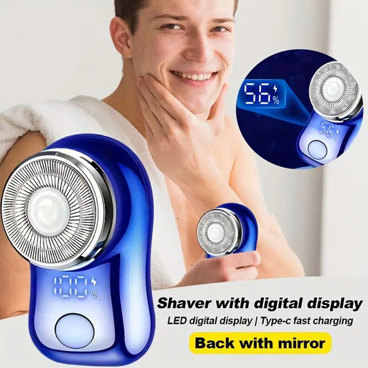 Compact mini electric shaver with digital display