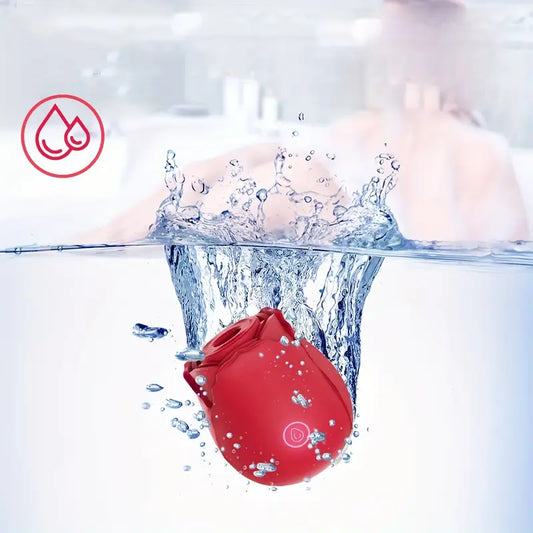 Rose Clitoral Stimulator for Women, 1pc Blowjob Sucking Vibrator with 10 Modes