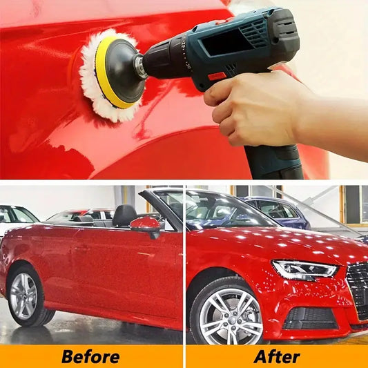 6-Piece Car Polishing Kit with 3/5 Inch Corn Cob Sanding Pads