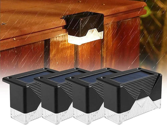 Solar lights 4 pieces garden led for terrace stair