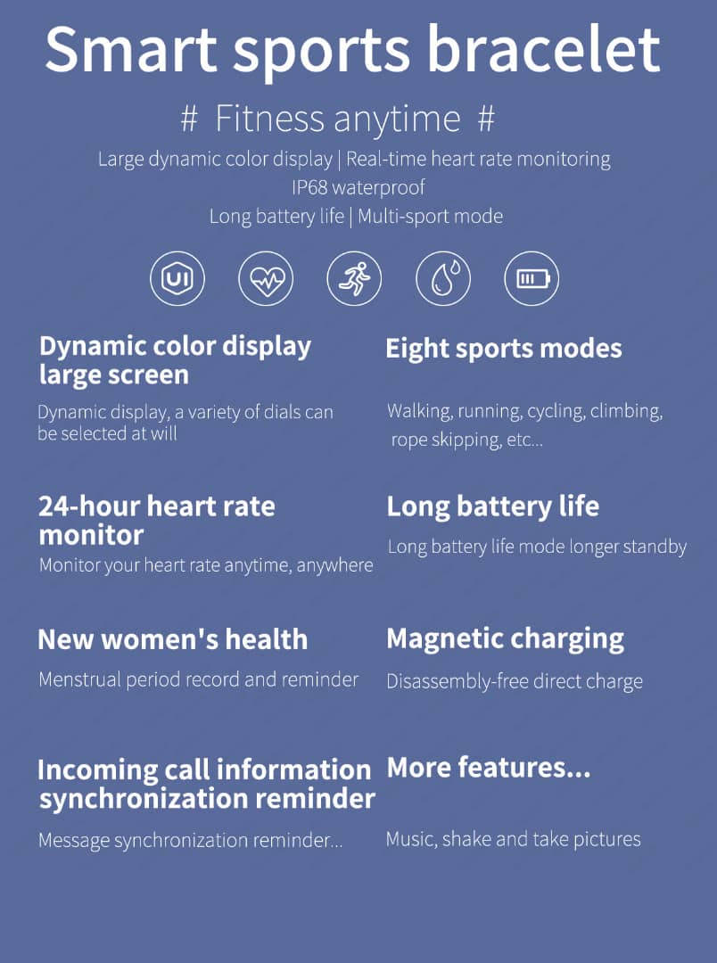 M6 Sports Smart Bracelet Heart Rate Blood Pressure Shop kitchen home