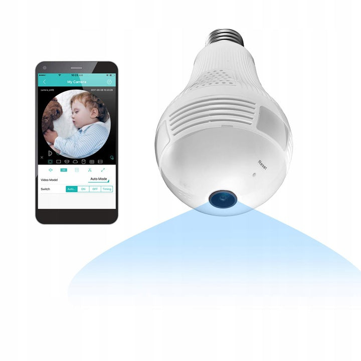WIFI IP MONITORING 360 CAMERA IN A 2MPX AUDIO BULB Shop kitchen home